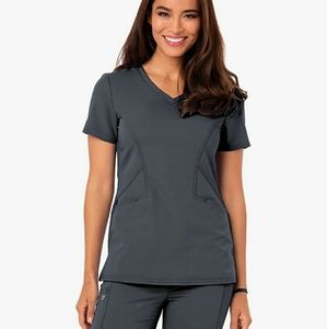 Careisma Women's V-Neck Solid Scrub Set